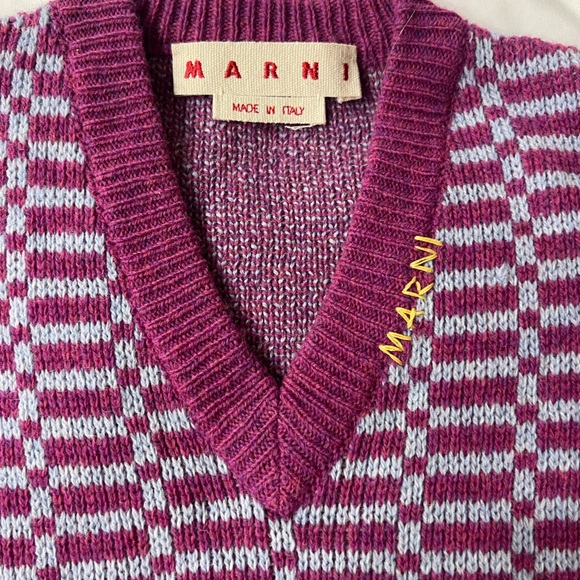 Men’s MARNI Virgin Wool Printed Sweater Vest size 44 - Picture 8 of 11
